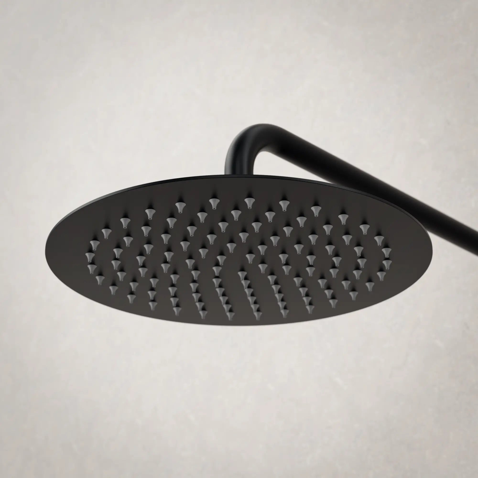 Unterputz-Regendusche Riva - Matt Schwarz mit Thermostatarmatur - 25 cm - Vorbestellen