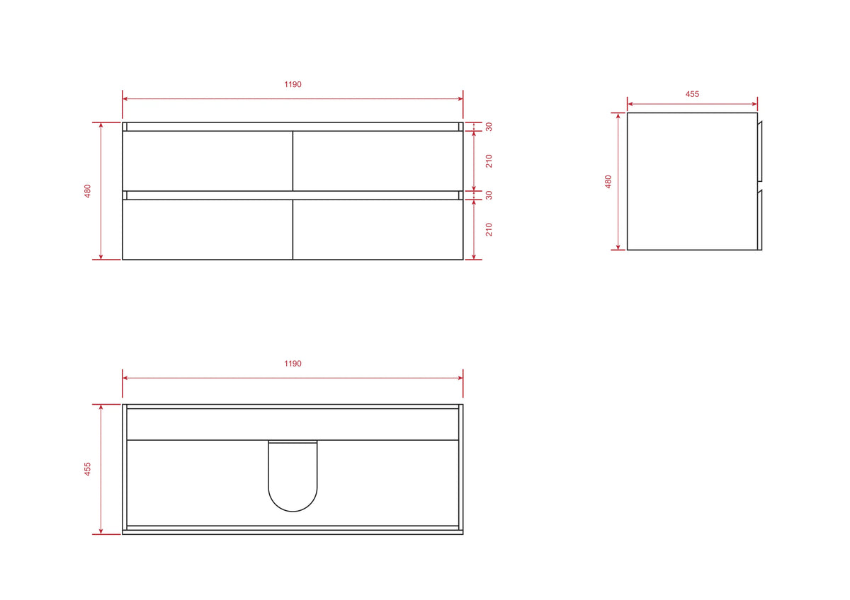 Badezimmermöbel Asora - 120 cm - Walnuss - Waschtisch Weiß