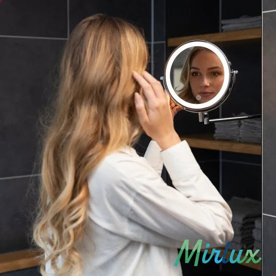 Schminkspiegel - Wiederaufladbar - 7-fache Vergrößerung - Chrom - Vorbestellen