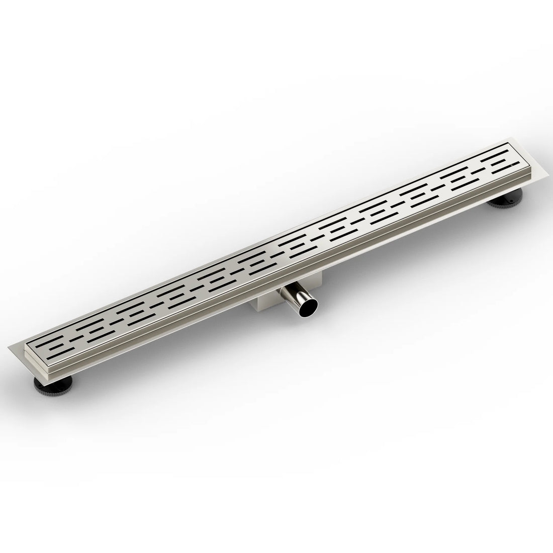 Duschrinne – 90 cm – Standardrost – Edelstahl – mit Flansch