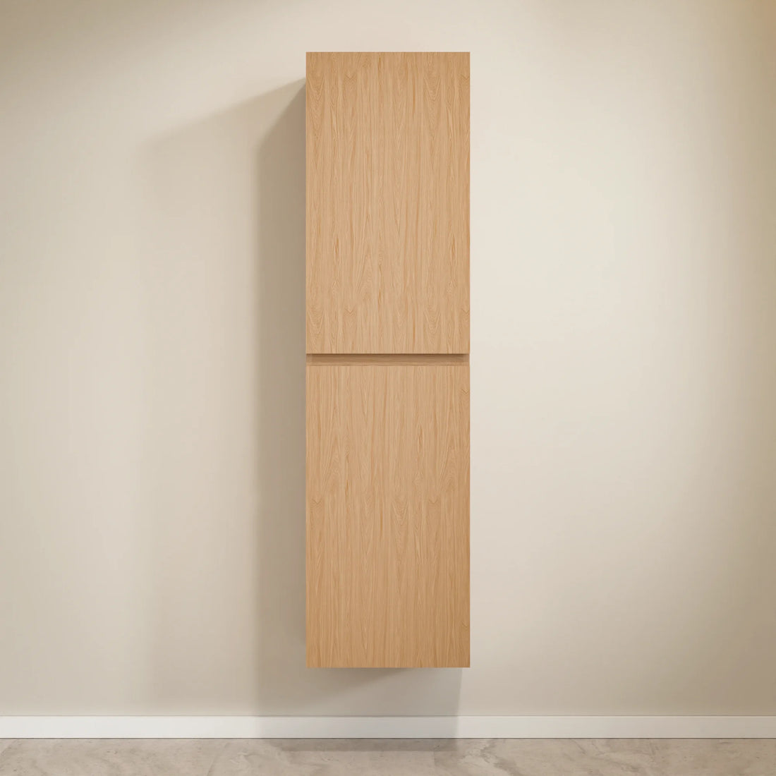 Badezimmer Hochschrank Ruvo – 150 cm – Helle Eiche