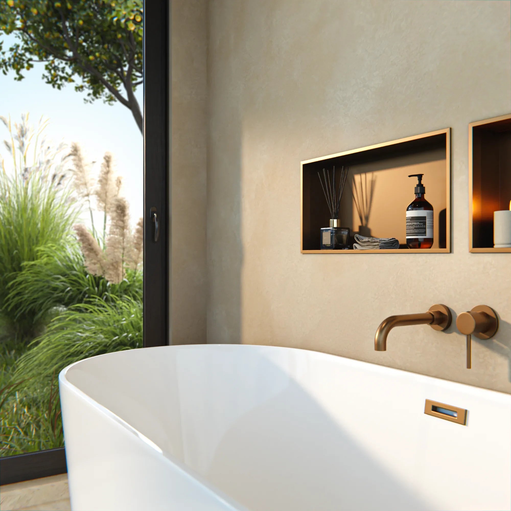 Badezimmersims - 30x60x10 - Kupfer