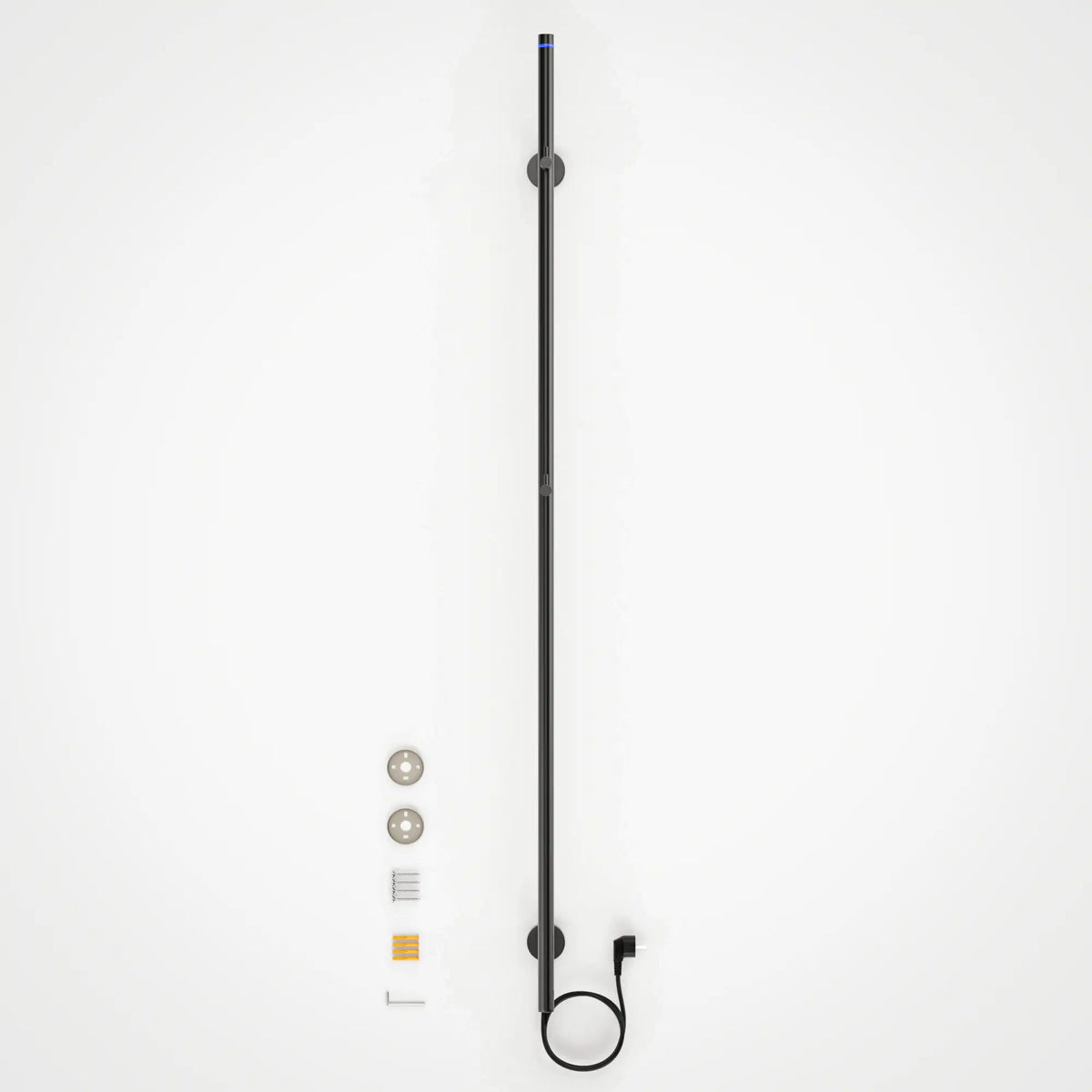 Elektrische Handtuchheizkörper-Stange - 70 Watt - 150 cm - Gunmetal