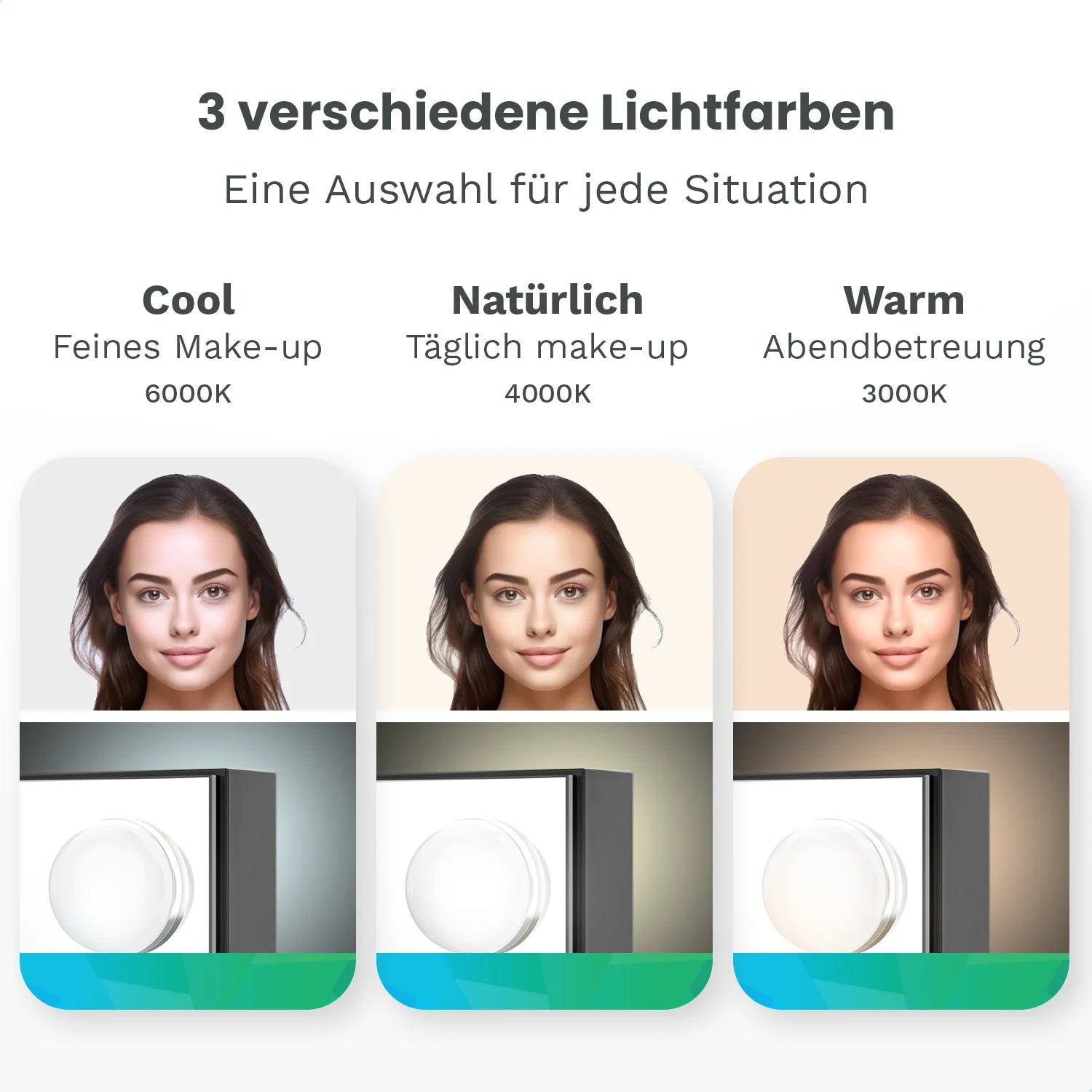 Hollywood Spiegel - Bluetooth-Lautsprecher - 58x48cm - Schwarz - Vorbestellen