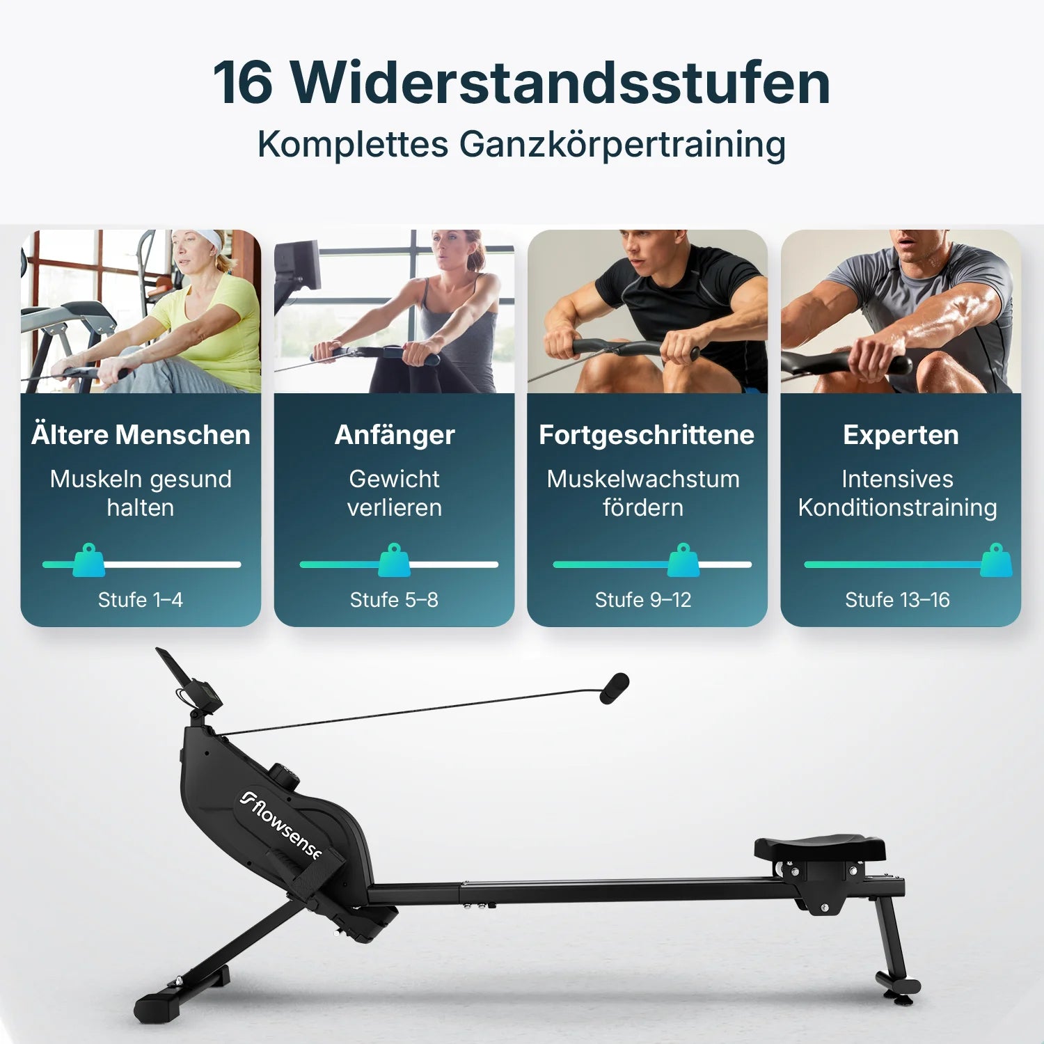 Rudergerät - Elvora Edge - Magnetwiderstand