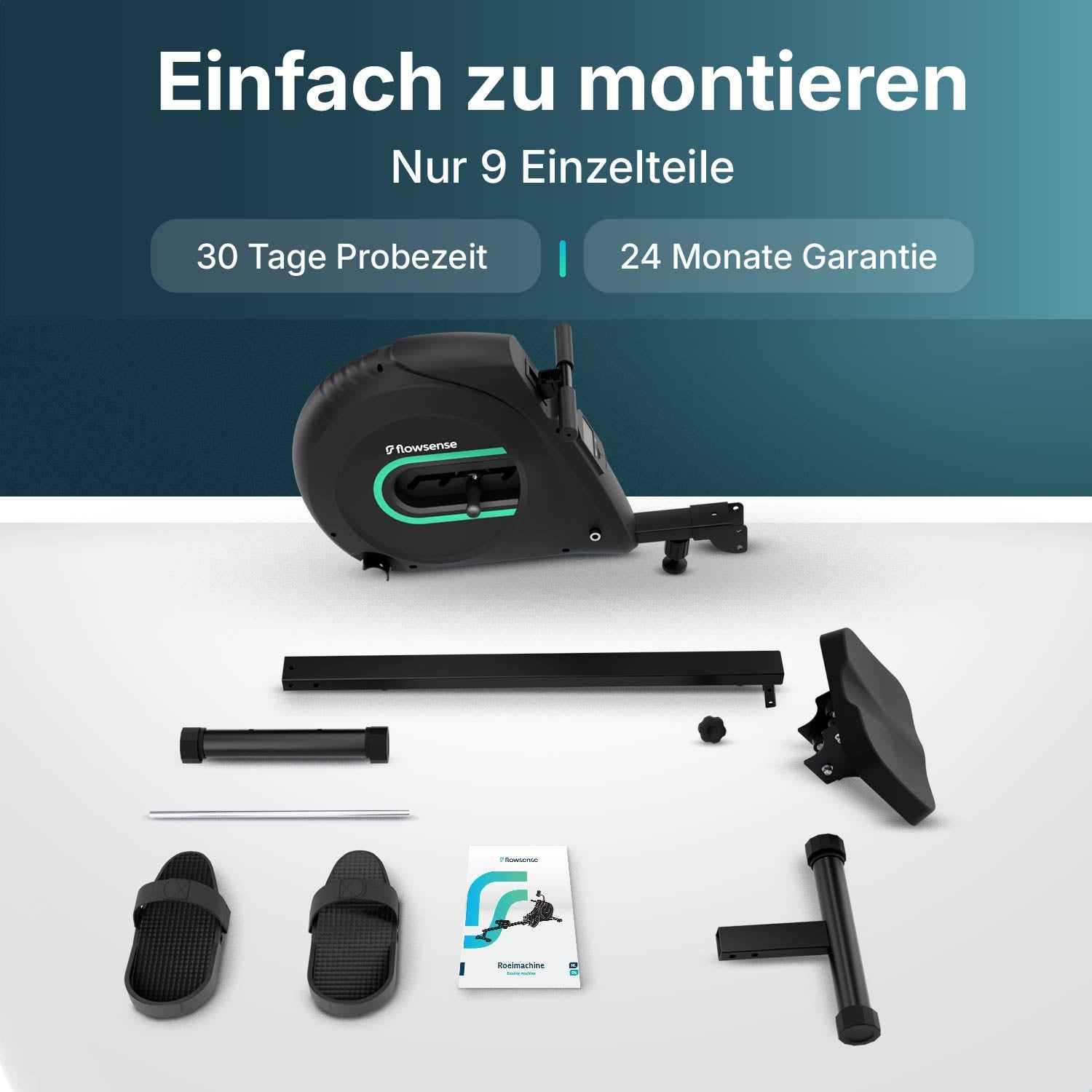 Rudergerät Elvora Lite – Elastischer Widerstand