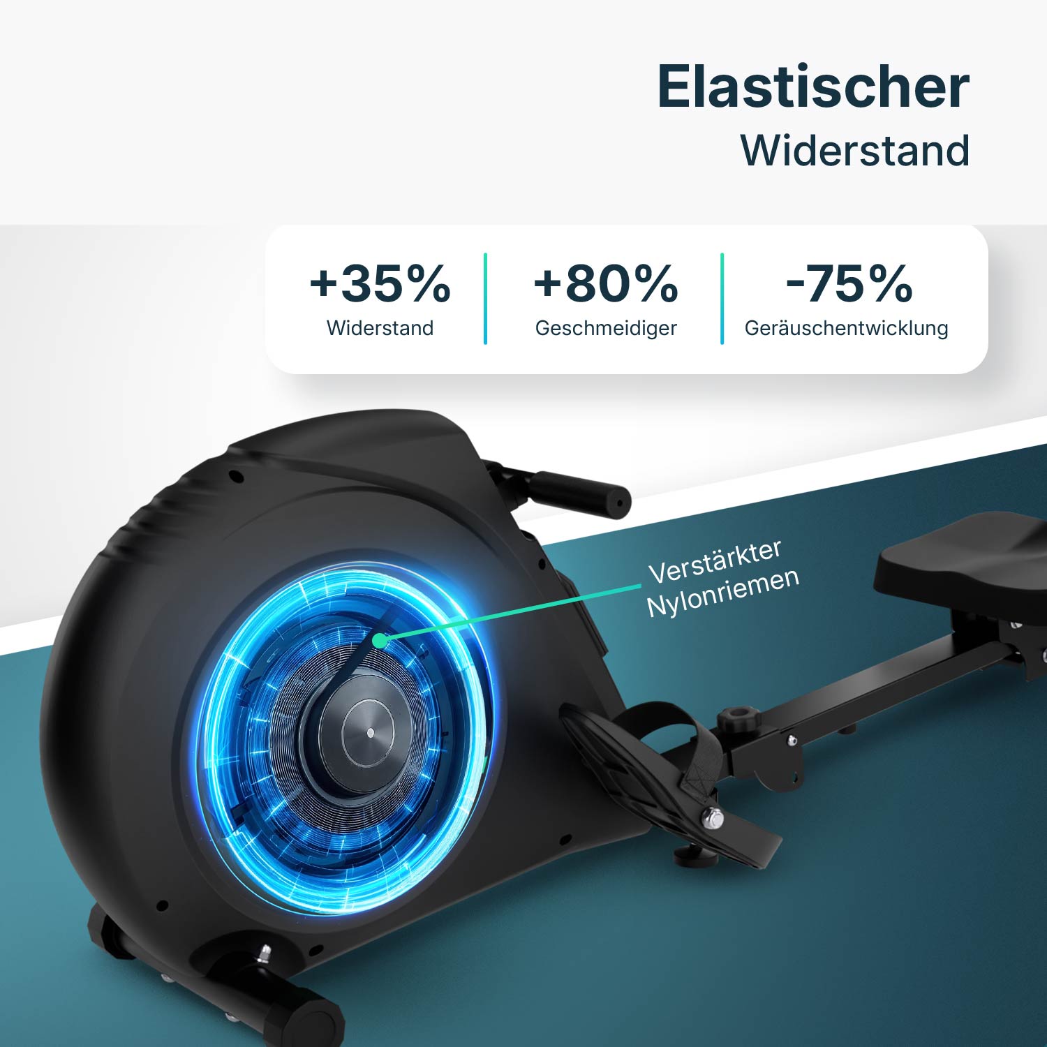 Rudergerät Elvora Lite – Elastischer Widerstand