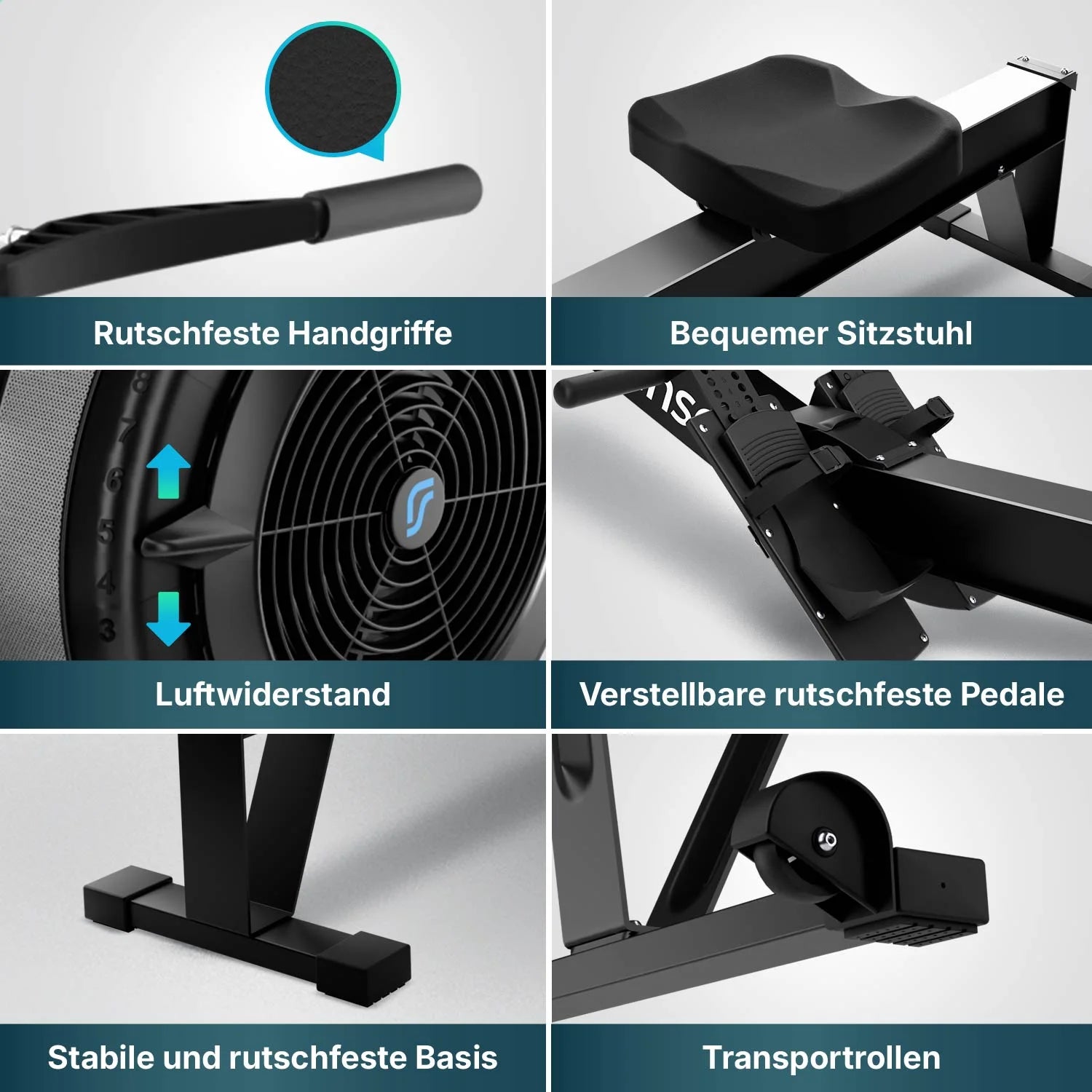 Rudergerät – Elvora Air – Luftwiderstand