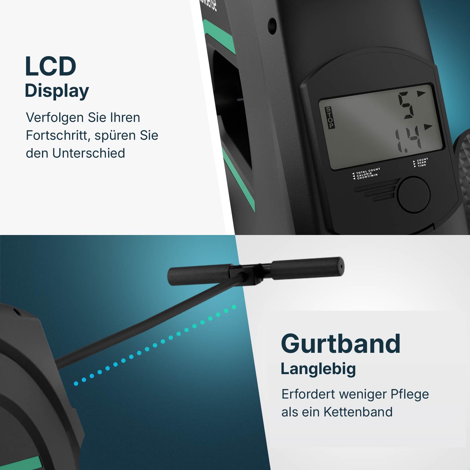 Rudergerät Elvora Lite – Elastischer Widerstand