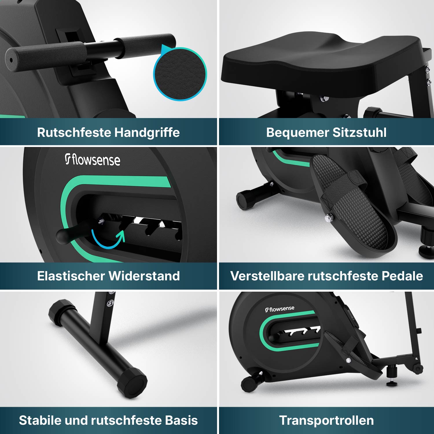 Rudergerät Elvora Lite – Elastischer Widerstand