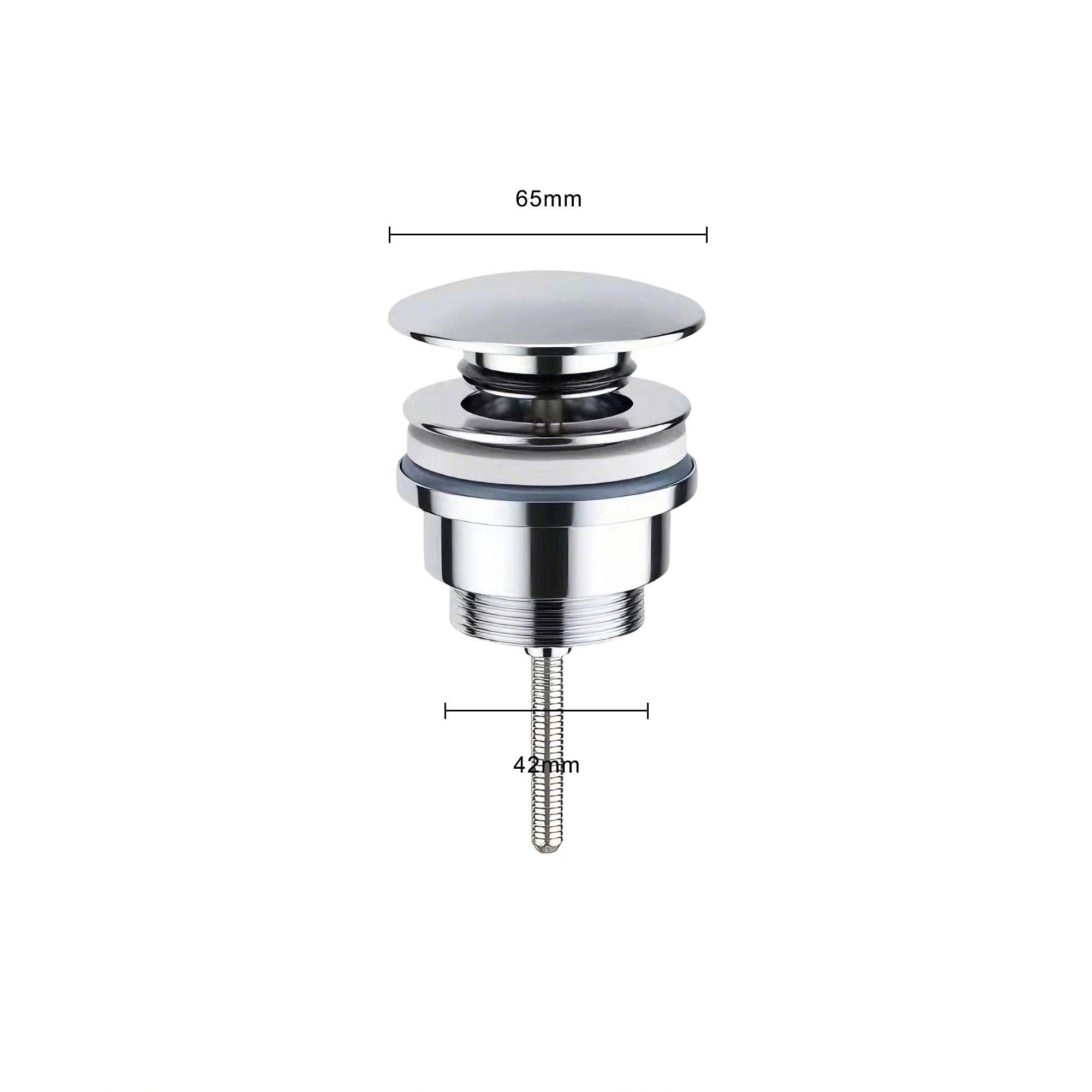 Ablaufventil Waschbecken Clickwaste – 42 mm – Chrom –