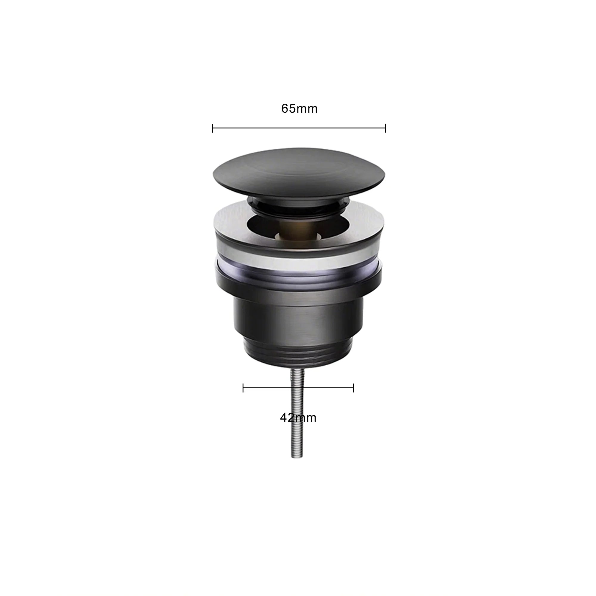 Ablaufset Matt Schwarz – Clickwaste Ablaufventil – Siphon