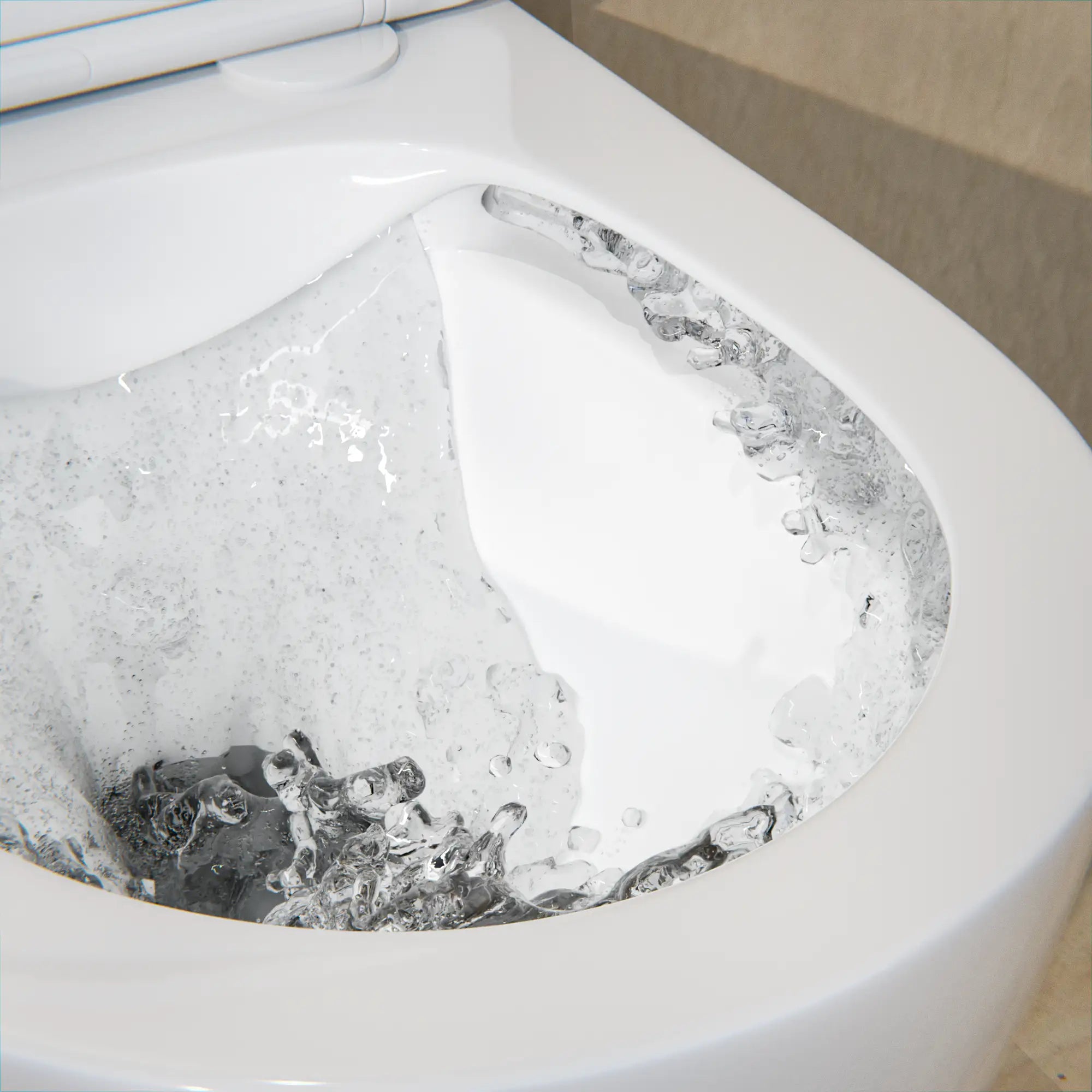 Hänge-WC Varo - Randlos - Soft-Close-Sitz - Glänzend Weiß