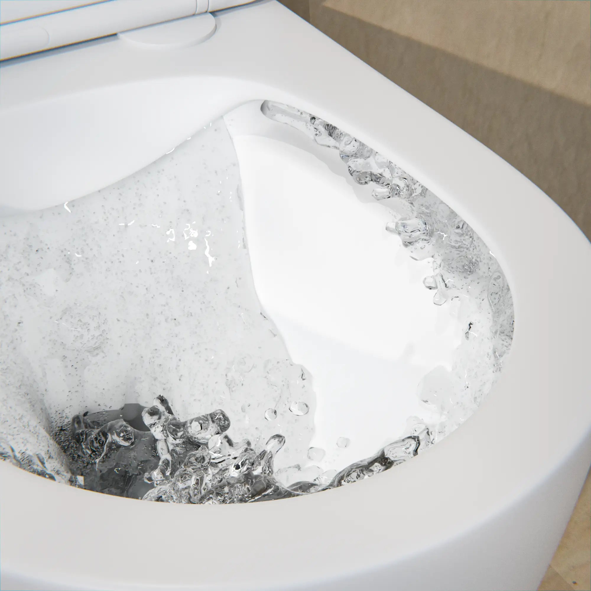 Hängendes WC Varo - Randlos - Soft-Close-Sitz - Matt Weiß