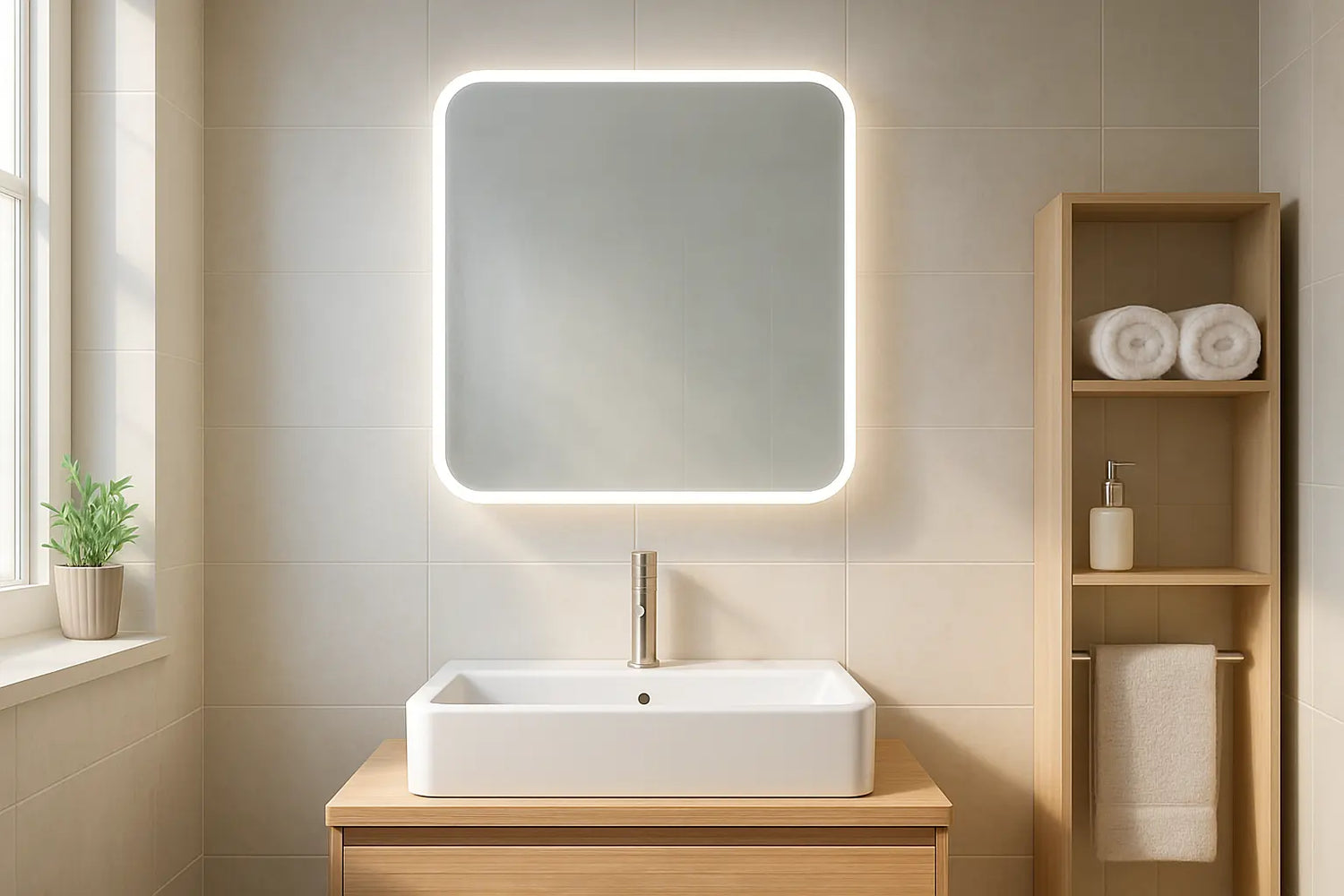 Welche Badezimmerspiegel beschlagen nicht in einem kleinen Badezimmer?