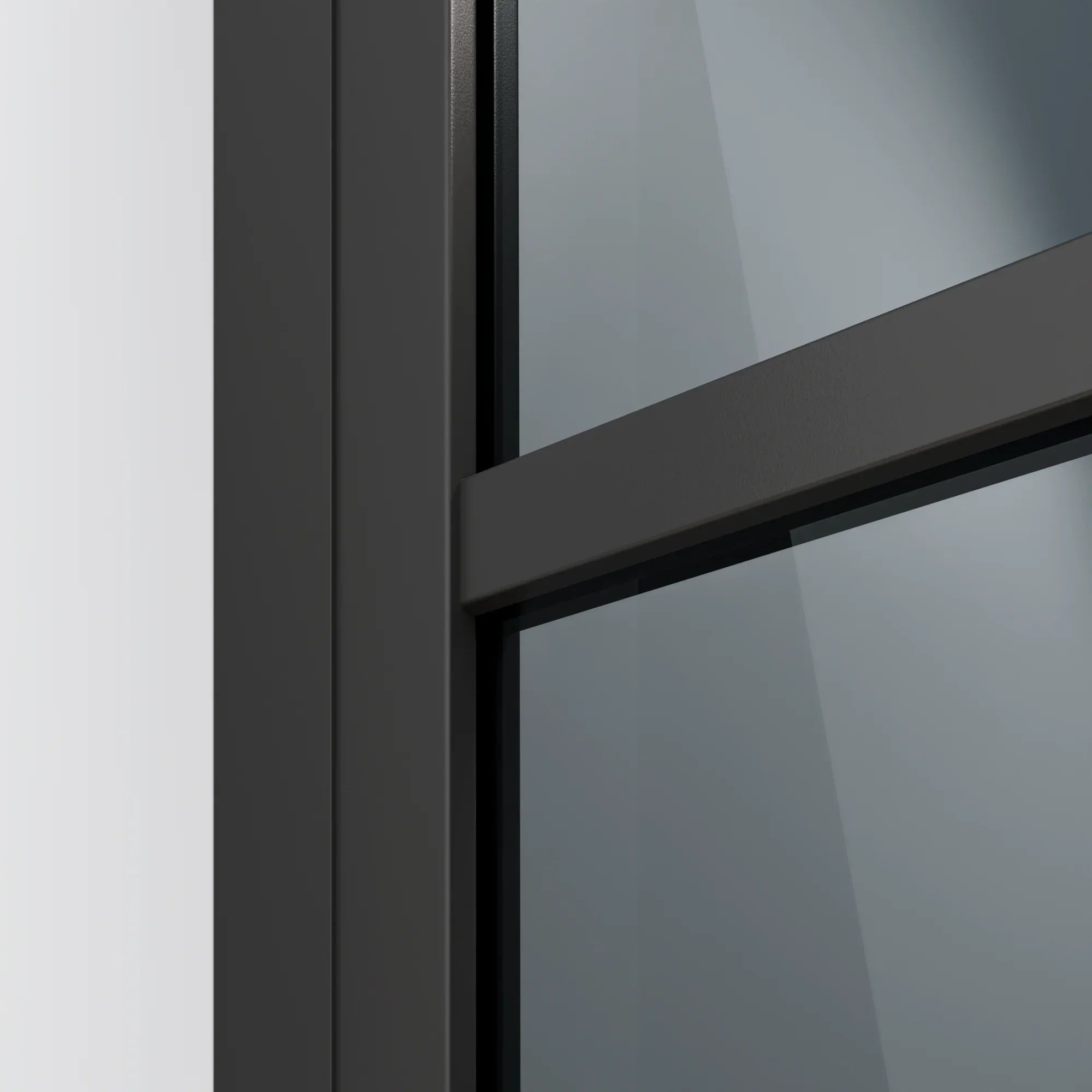 Duschkabine Oris - 90 x 200 - Schwarzes Glas - Schwarz