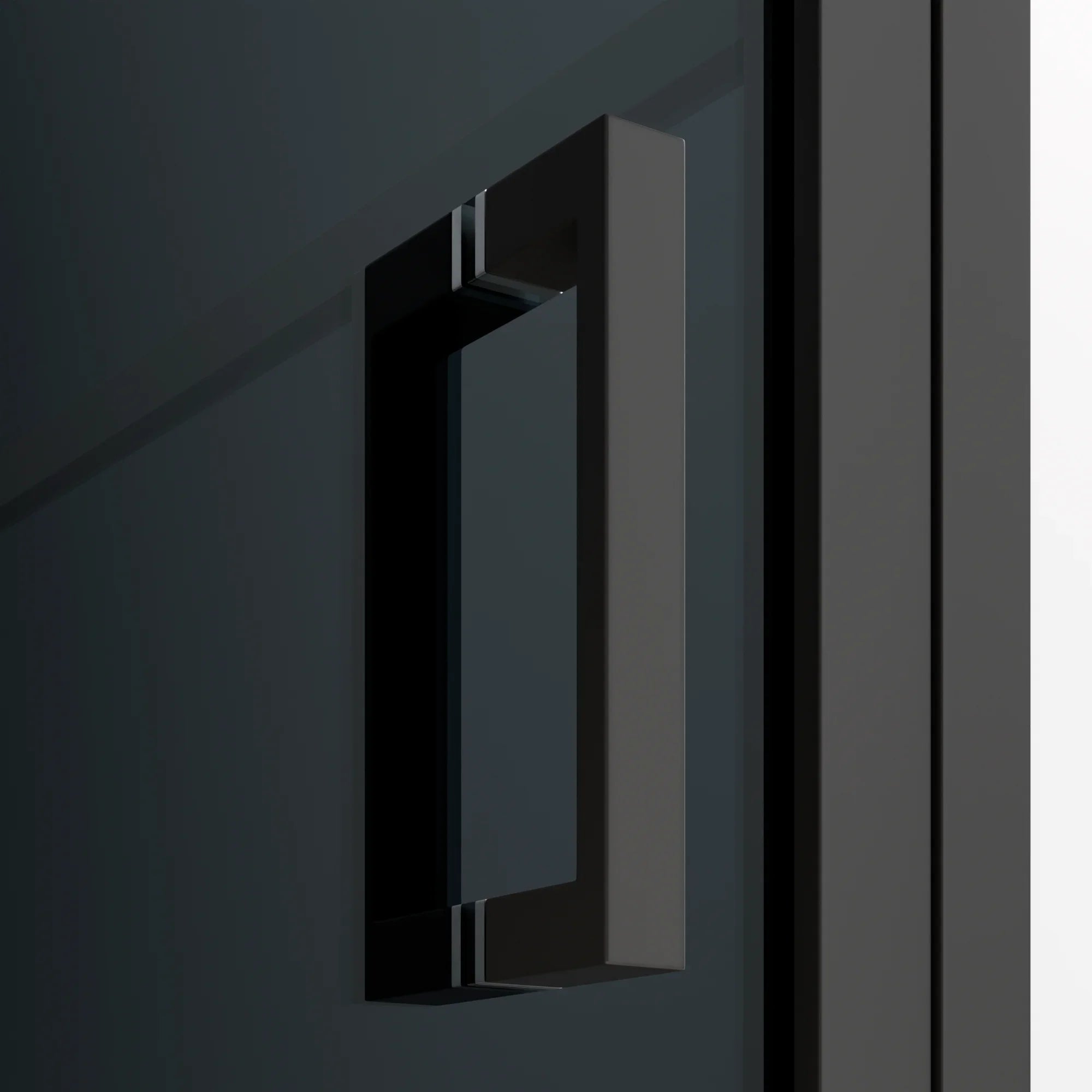 Duschkabine Oris - 90 x 200 - Schwarzes Glas - Schwarz