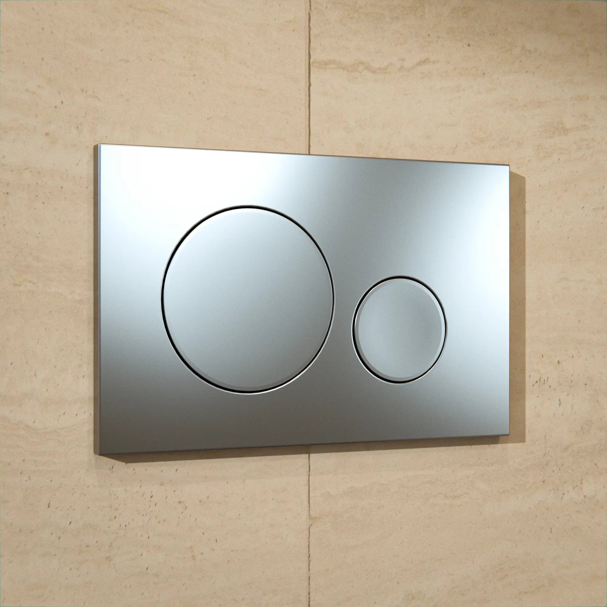 Mirlux Bedienungsplatte - Grau - ABS Kunstof DualFlush - Vorbestellen