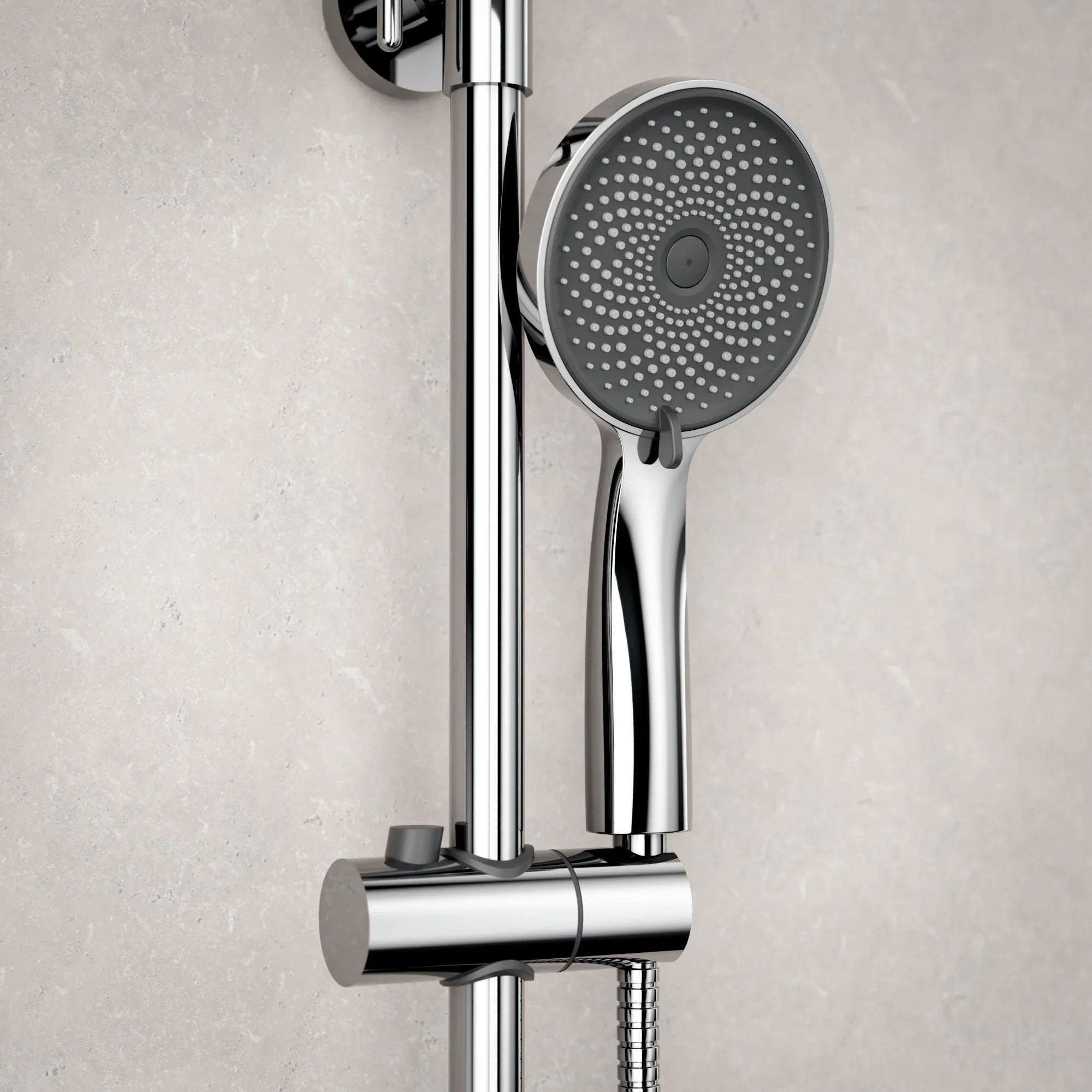 Regendusche Luno - Chrom mit Thermostatarmatur - 22 cm - Vorbestellen