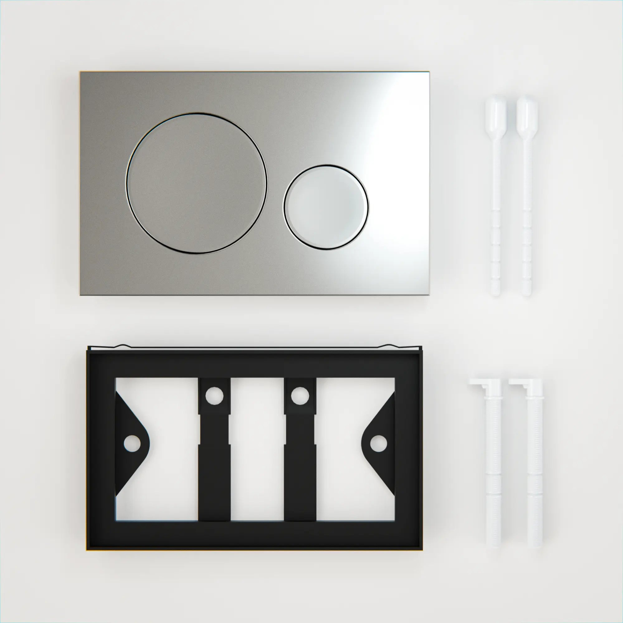 Mirlux Bedienungsplatte - Grau - ABS Kunstof DualFlush - Vorbestellen