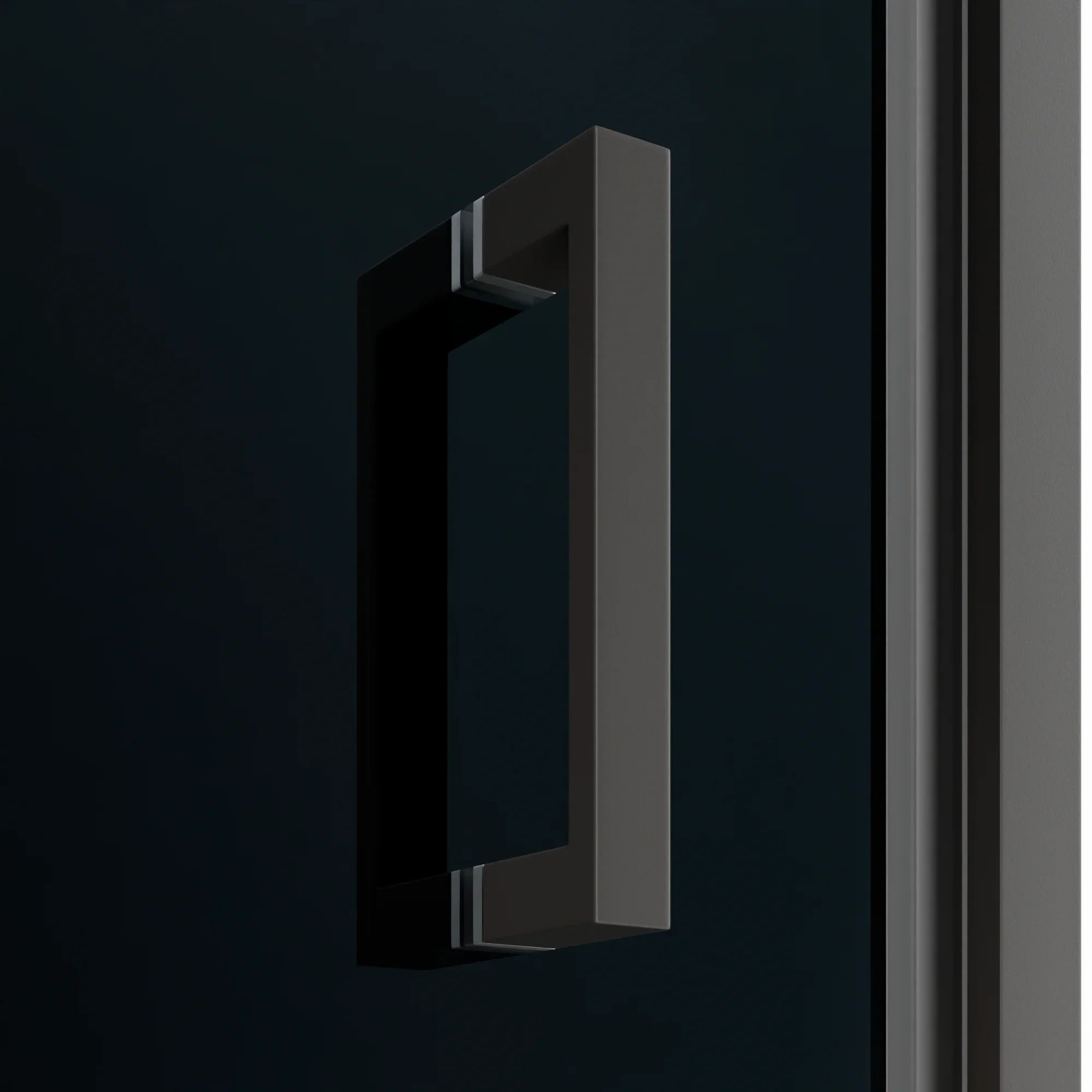 Duschkabine Vela – 90 x 200 – Rauchglas – Schwarz