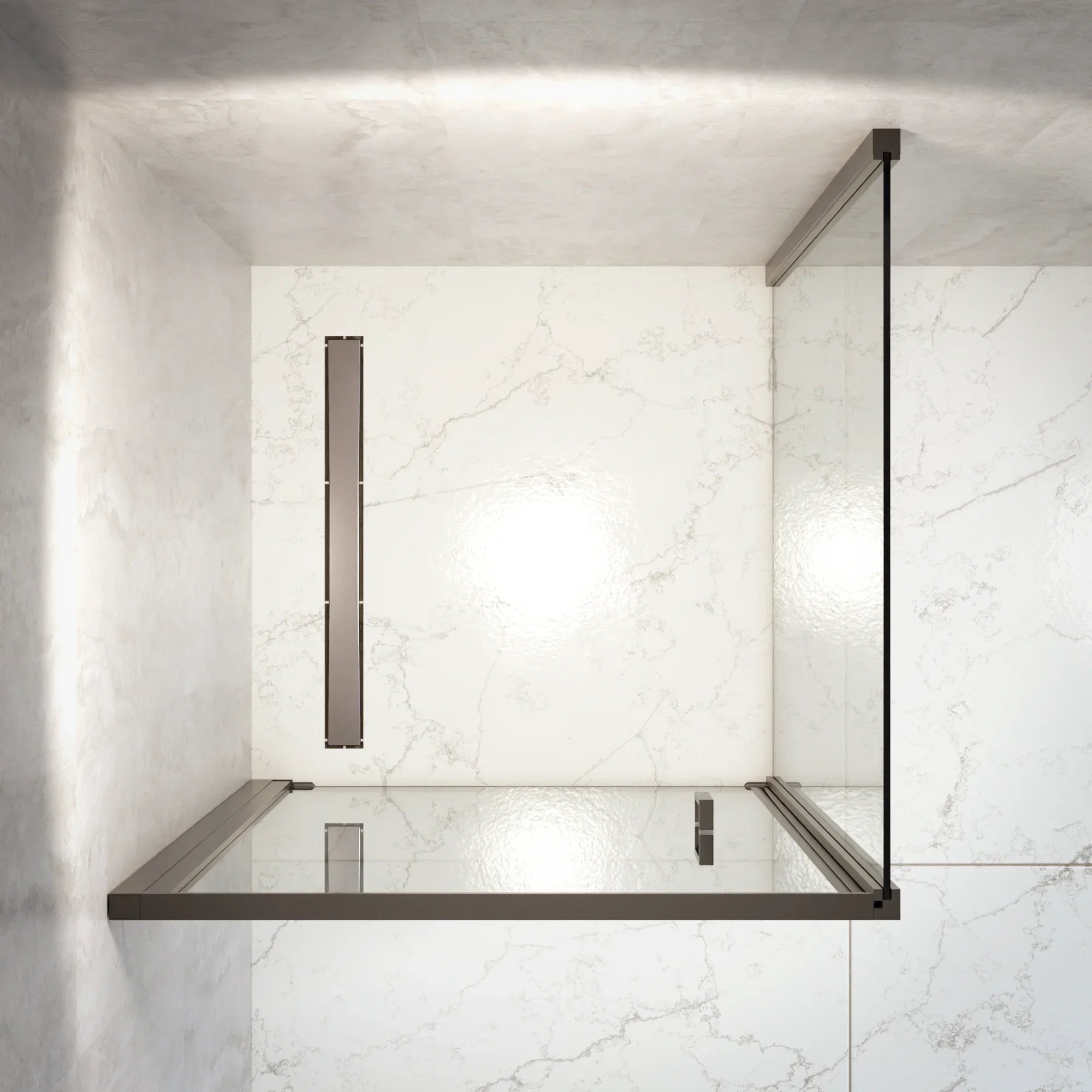 Duschkabine Vela – 90 x 200 – Schwarz