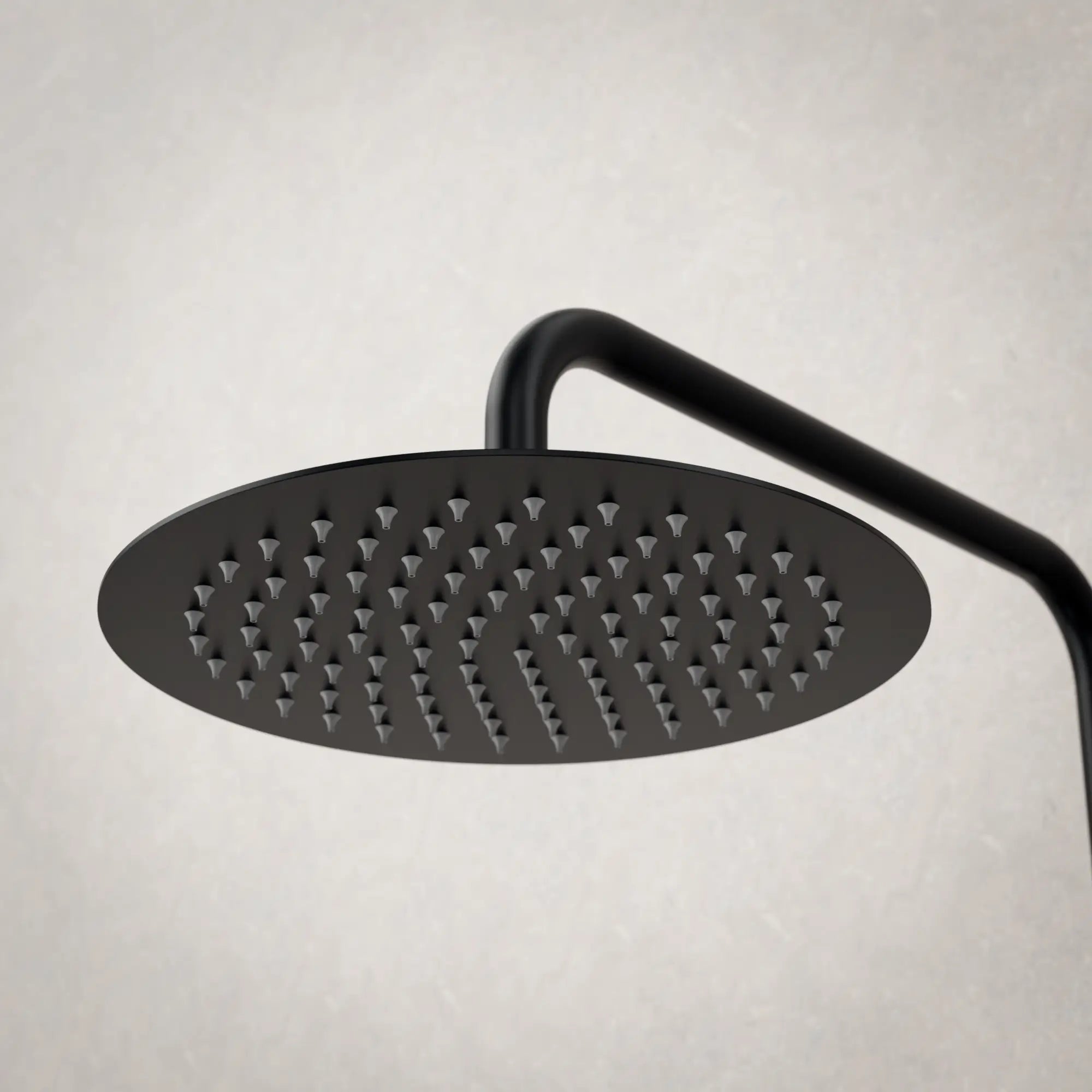 Regendusche Valo - Matt Schwarz mit Thermostatarmatur - 25 cm - Vorbestellen