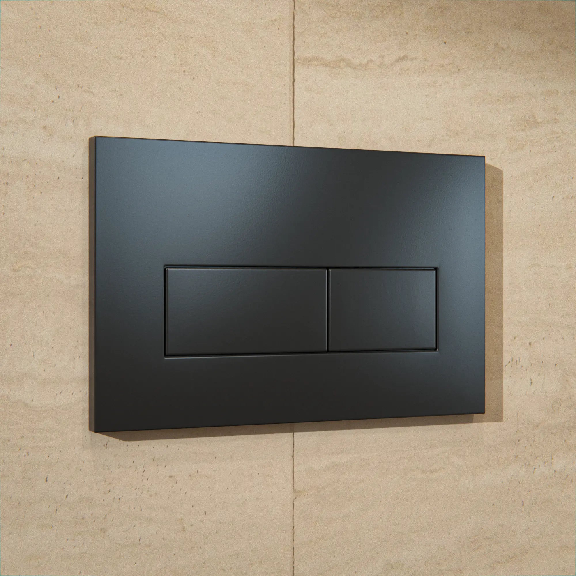 Mirlux Bedienungsplatte - Matt Schwarz - ABS Kunststoff DualFlush - Vorbestellen