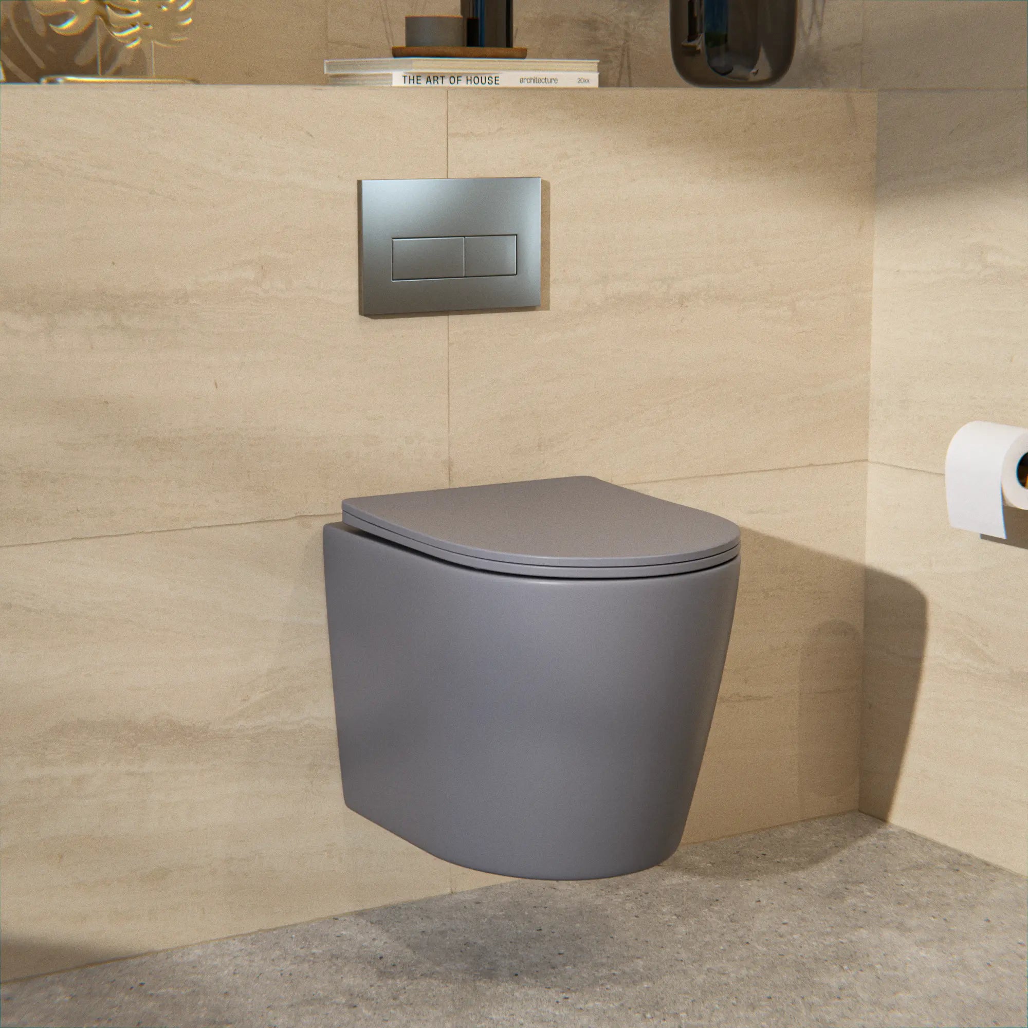 Mirlux Bedienplatte - Grau - ABS Kunststoff DualFlush - Vorbestellen