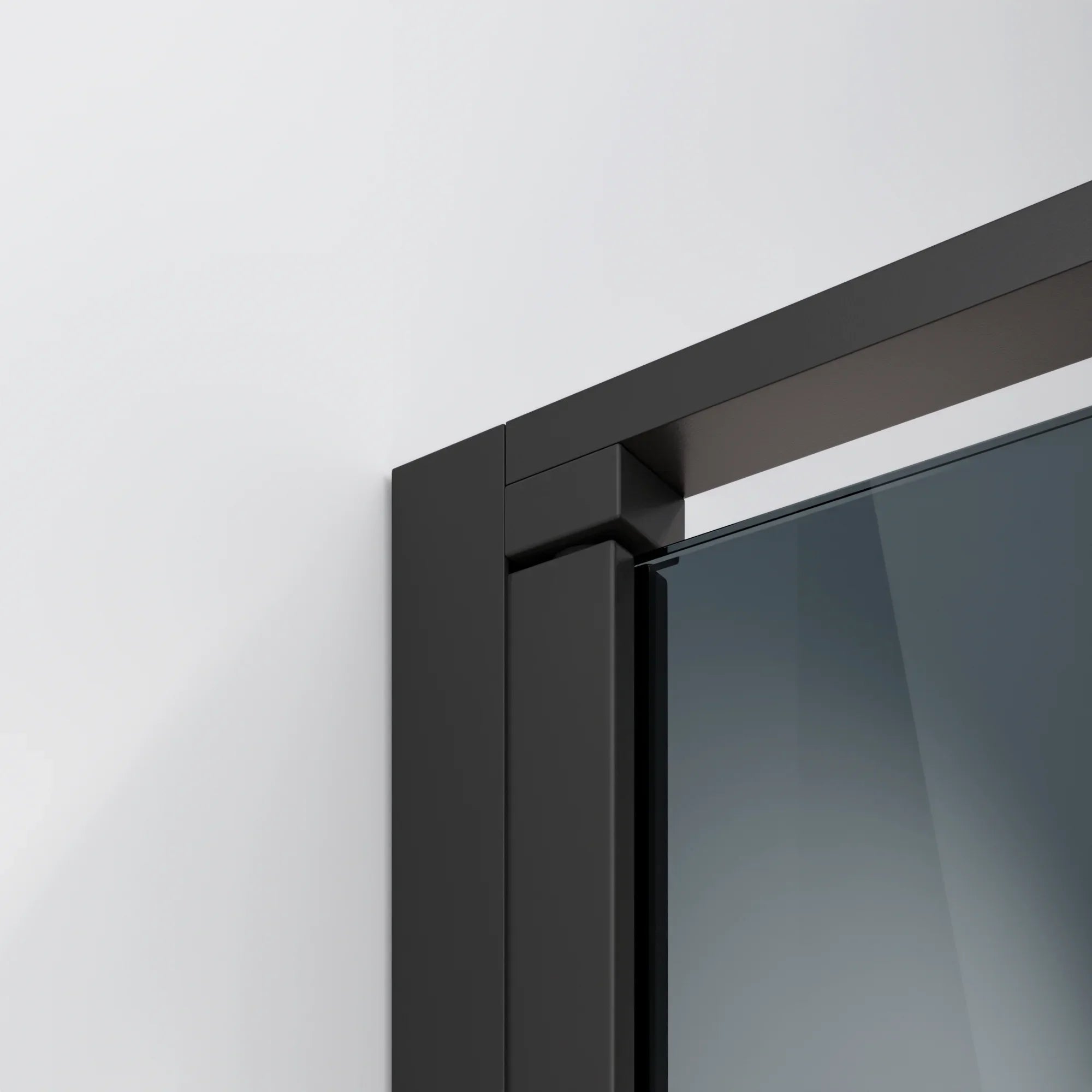 Duschkabine Vela – 90 x 200 – Rauchglas – Schwarz