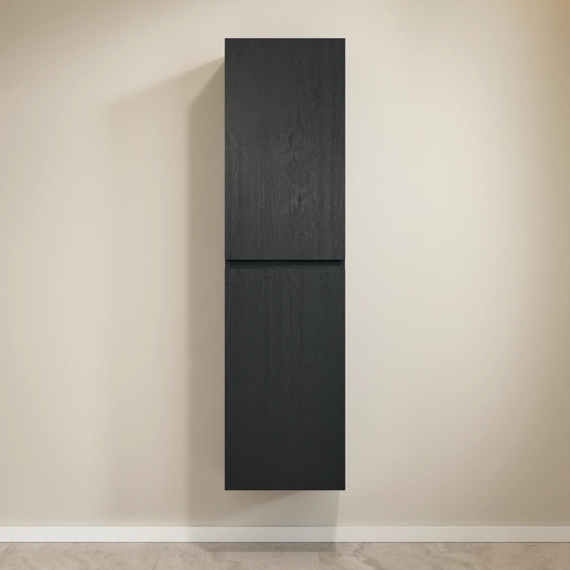 Badezimmermöbel Set Imperial – 60 cm – Schwarze Eiche – Weißes Waschbecken