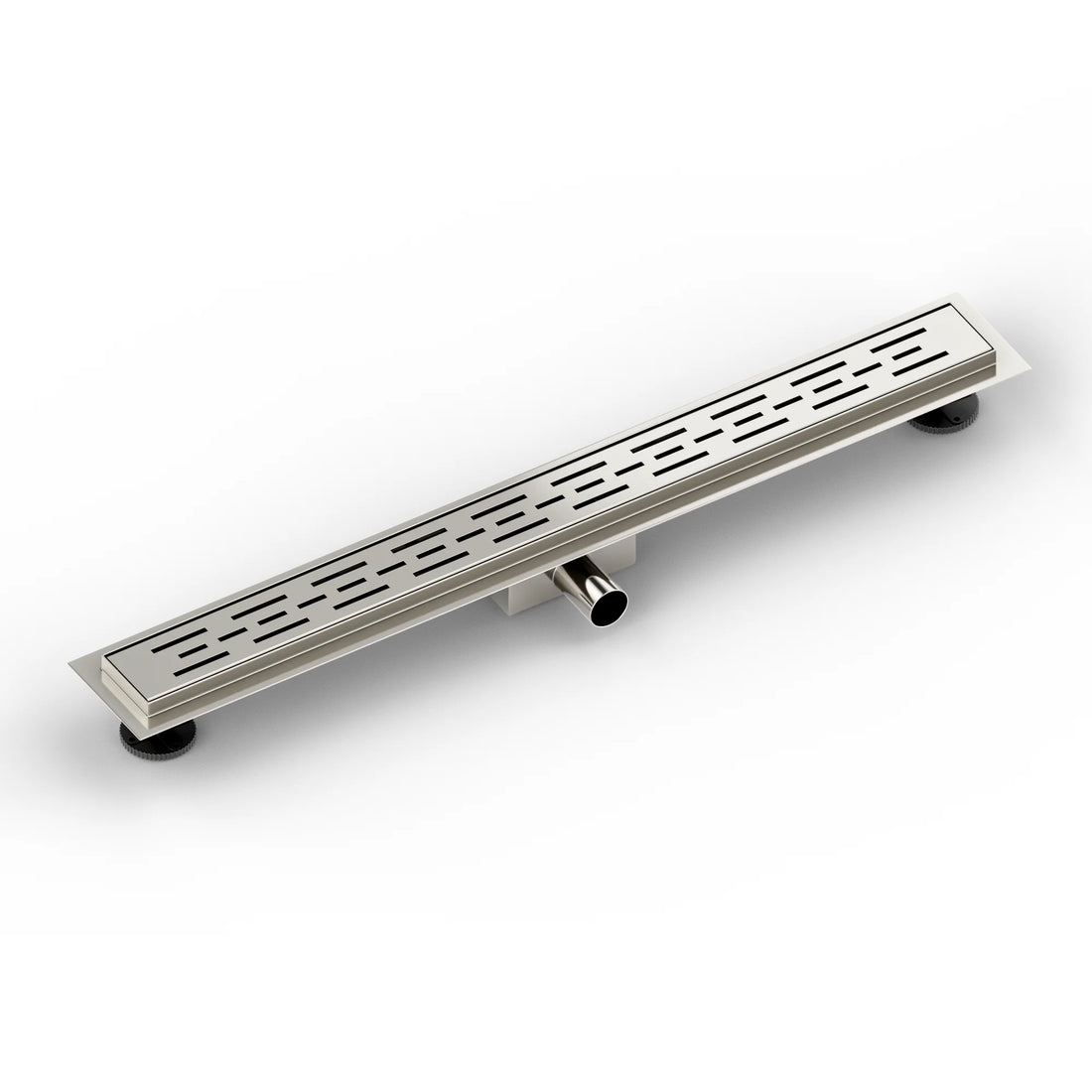 Duschrinne – 80 cm – Standardrost – Edelstahl – mit Flansch