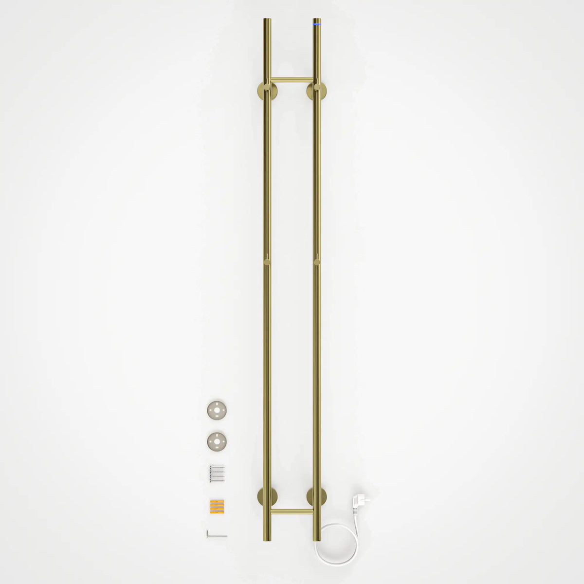 Elektrischer Doppel-Stabheizkörper für Handtücher - 70 Watt - 150x16.8 cm - Gold