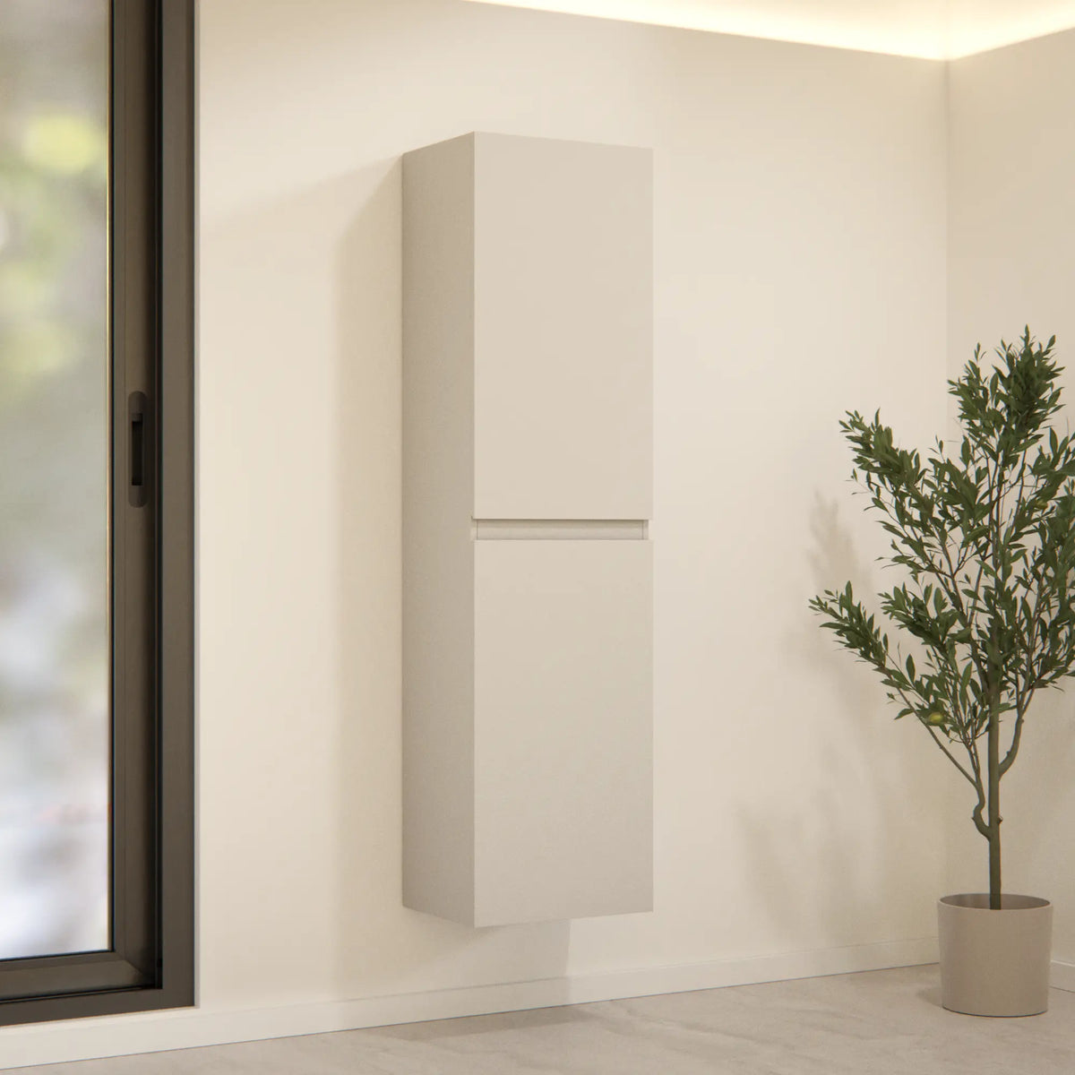 Badezimmermöbel Ruvo - 150 cm - Taupe