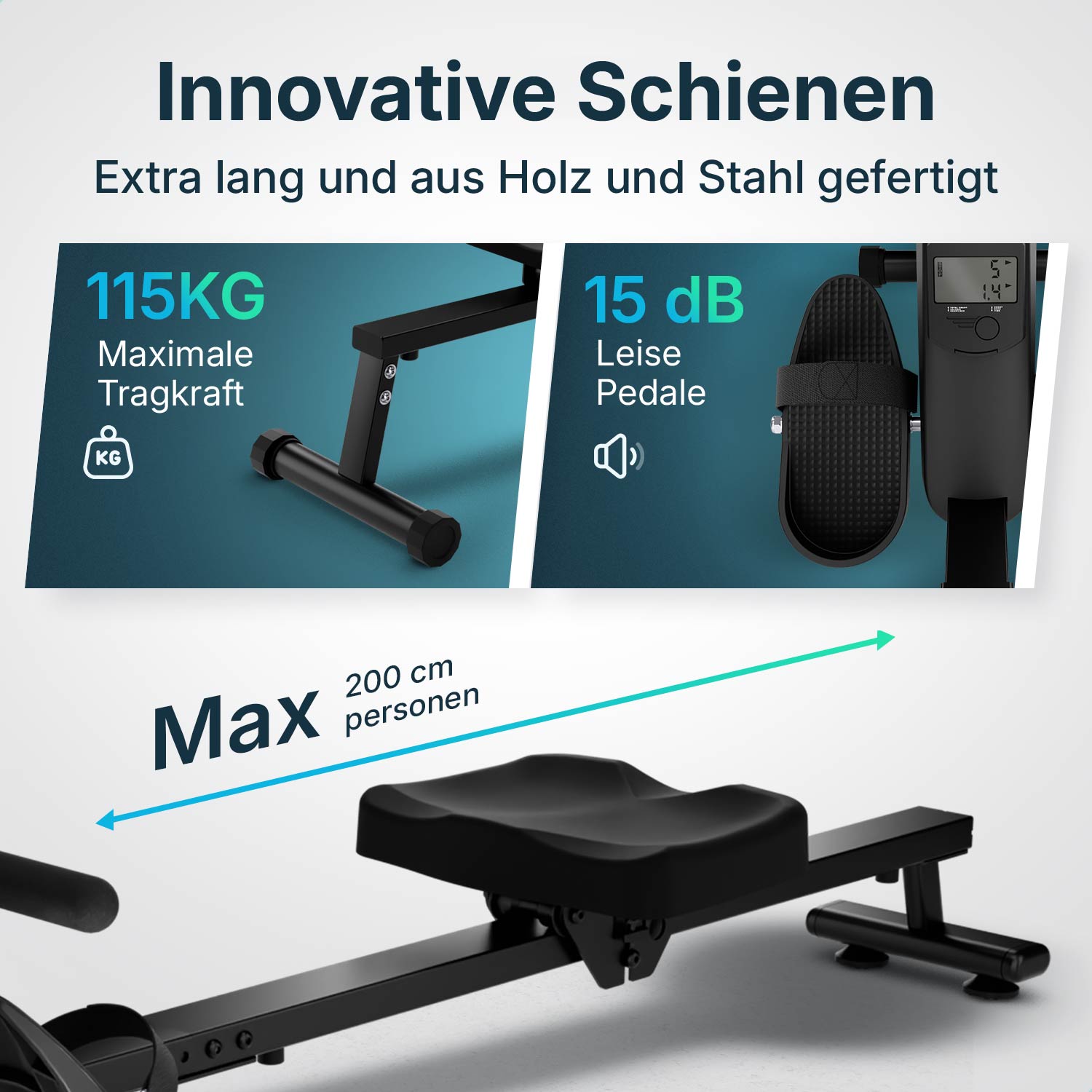 Rudergerät - Elvora Wave - Dynamischer Wasserwiderstand