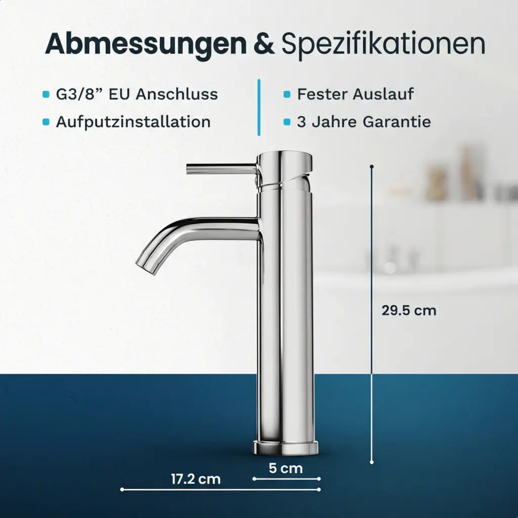 Waschtischarmatur - WC - Chrom [HELIOS]