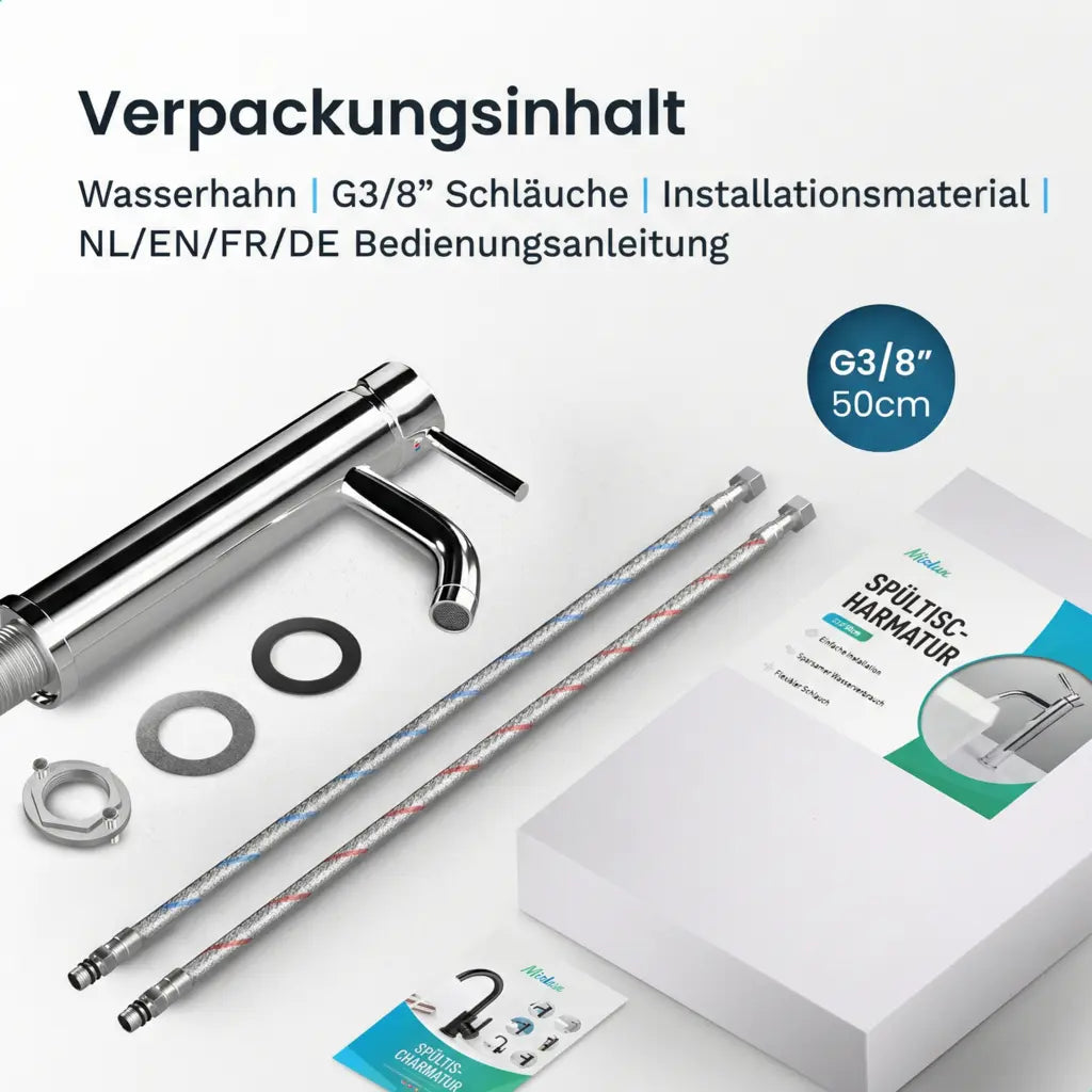 Waschtischarmatur - WC - Chrom [HELIOS]