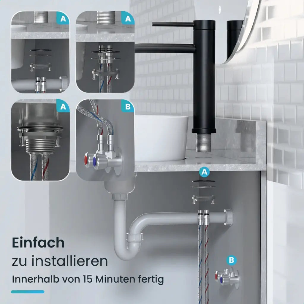 Waschtischarmatur – WC – Schwarz [NYX] - Vorbestellen