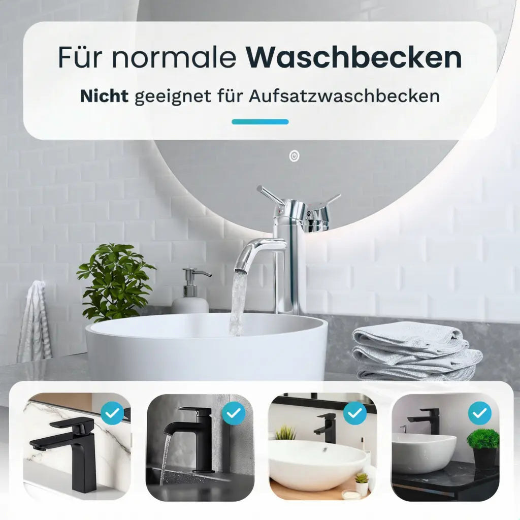 Waschtischarmatur - WC - Chrom [HELIOS]