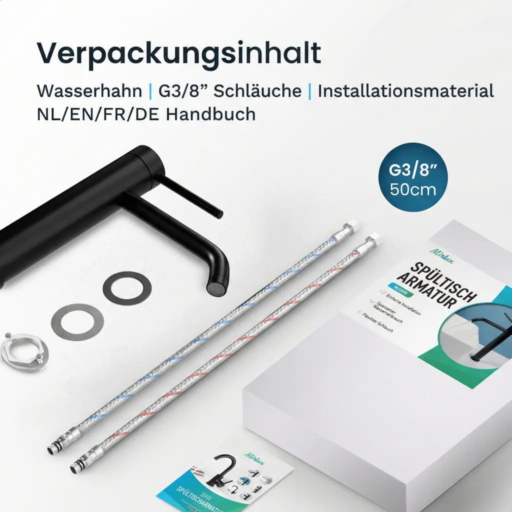 Waschtischarmatur – WC – Schwarz [NYX] - Vorbestellen