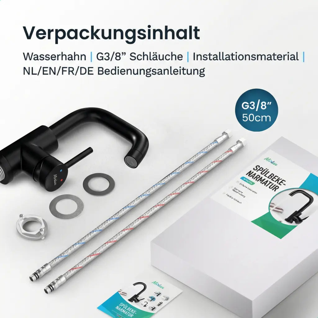 Waschtischarmatur – WC – Schwarz [KALLISTA]