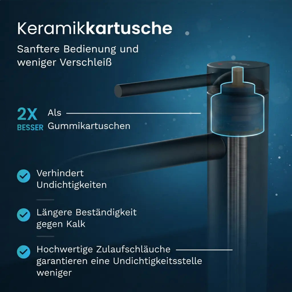 Waschtischarmatur – WC – Schwarz [NYX] - Vorbestellen