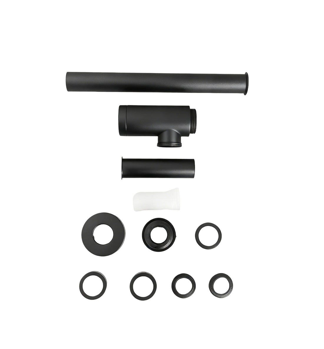 Siphon Waschbecken - 44 mm - Mattschwarz