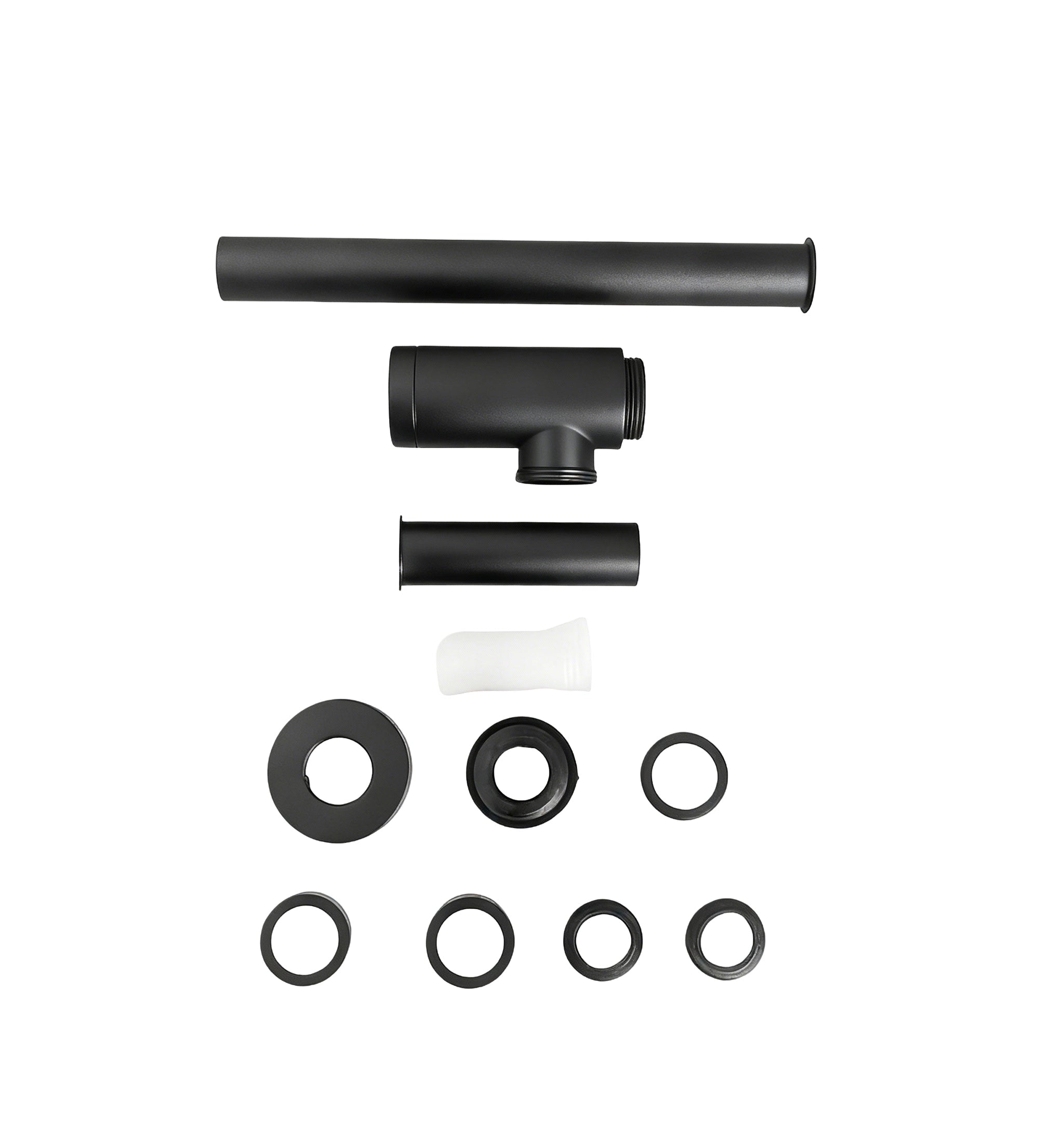 Siphon Waschbecken - 44 mm - Mattschwarz