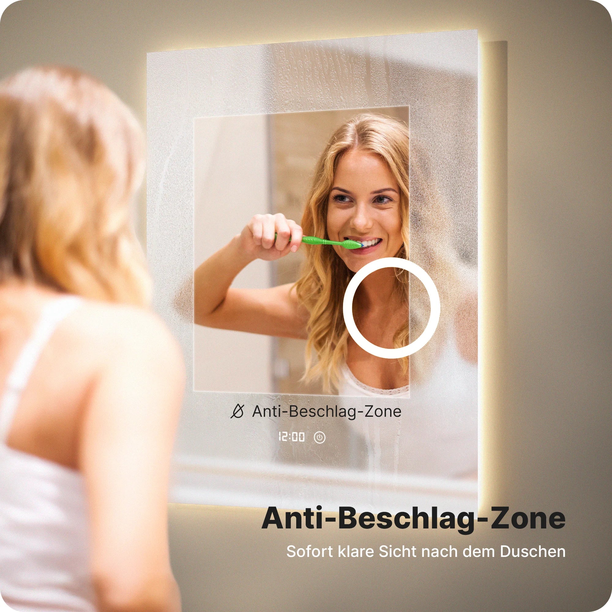 Badezimmerspiegel – 60x80 cm – Rahmenlos - Rechteck - Vorbestellen