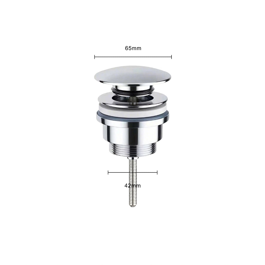Ablaufventil Waschbecken Clickwaste – 42 mm – Chrom –