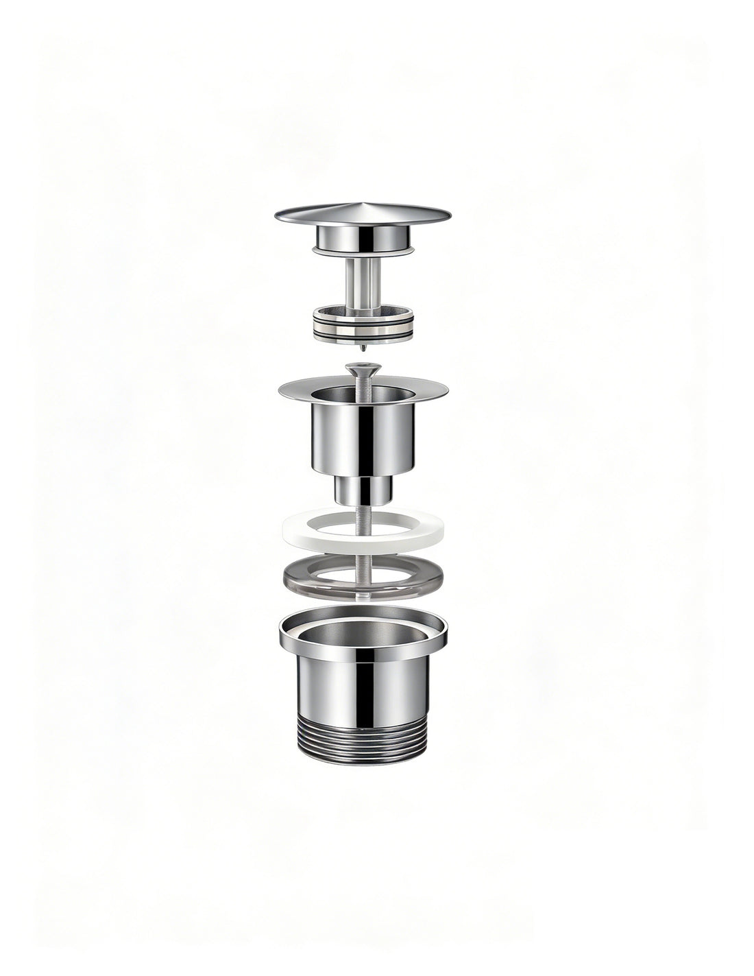 Ablaufventil Waschbecken Clickwaste – 42 mm – Chrom –