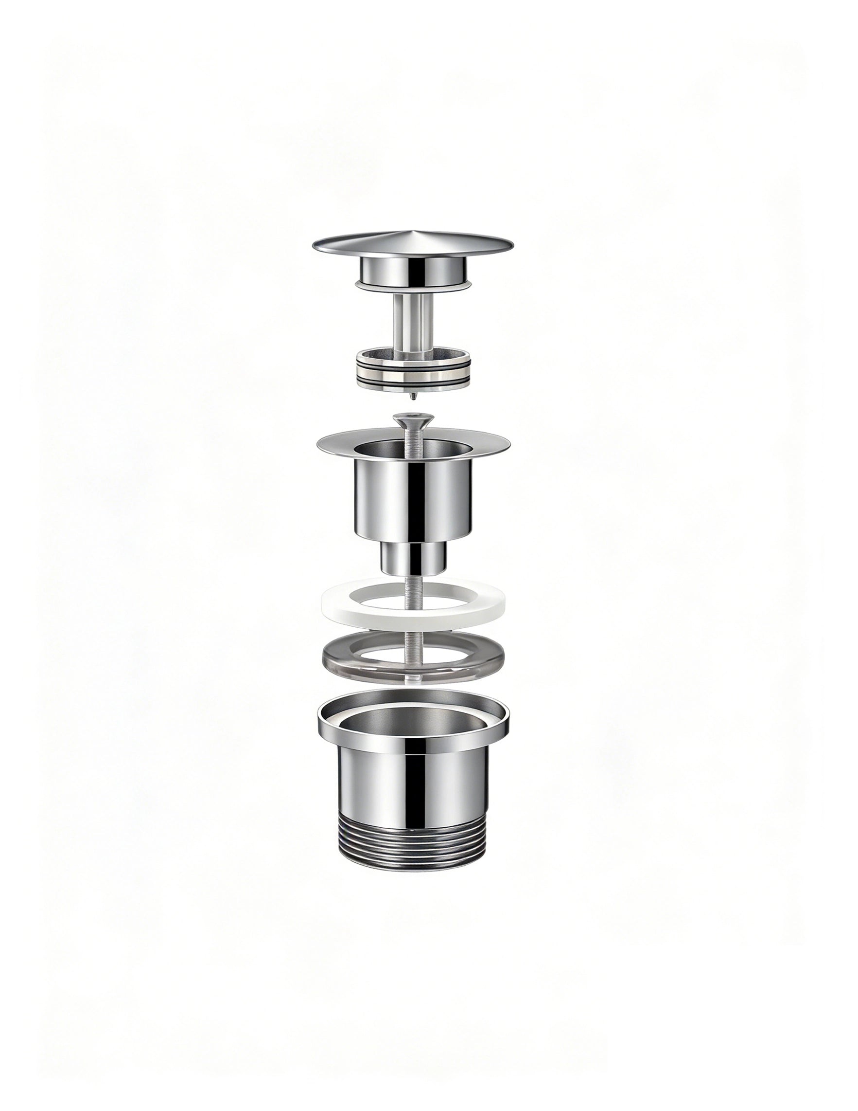 Ablaufventil Waschbecken Clickwaste – 42 mm – Chrom –