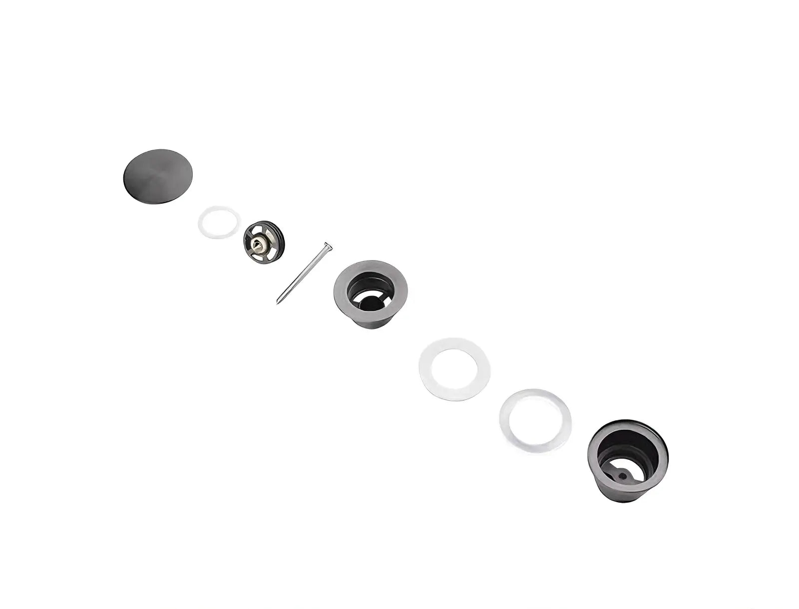 Ablaufventil Waschbecken Clickwaste – 42 mm – Mattschwarz